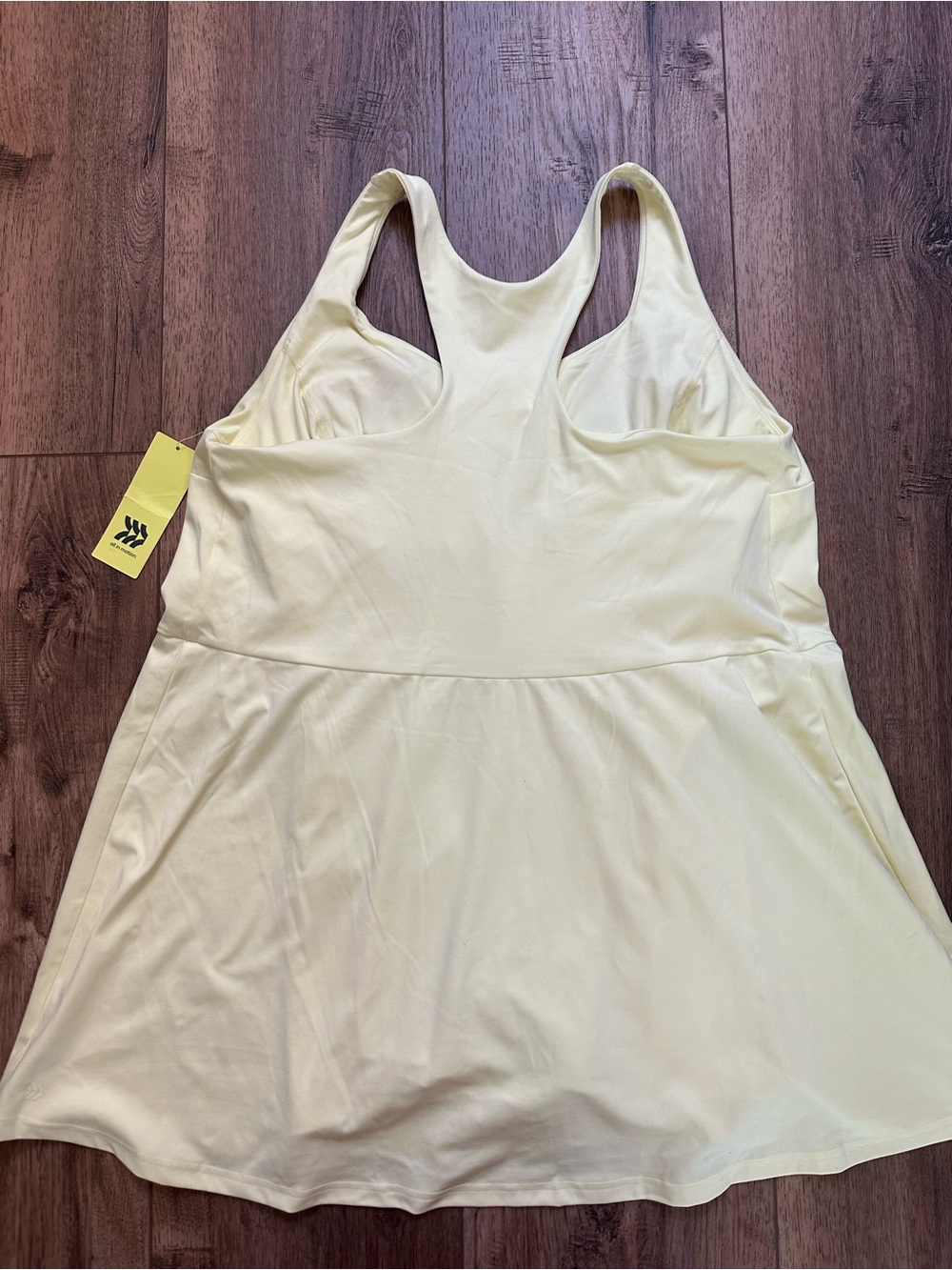 NWT! All in Motion Athletic Dress, Skort, Workout, Athleisure, Pale Yellow, 1X - Picture 6 of 12